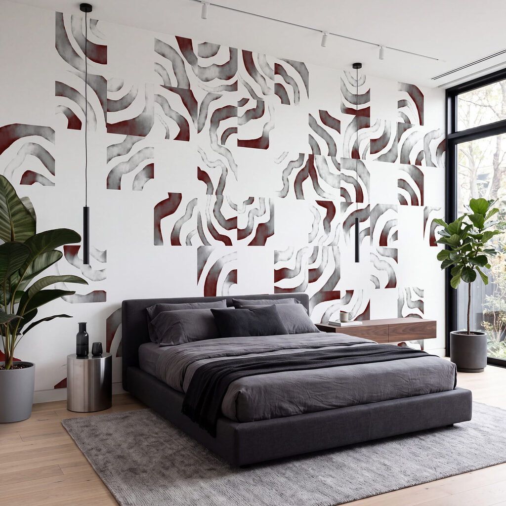 Fotomurales - Motivos abstractos en tonos suaves (SKU: t01148)