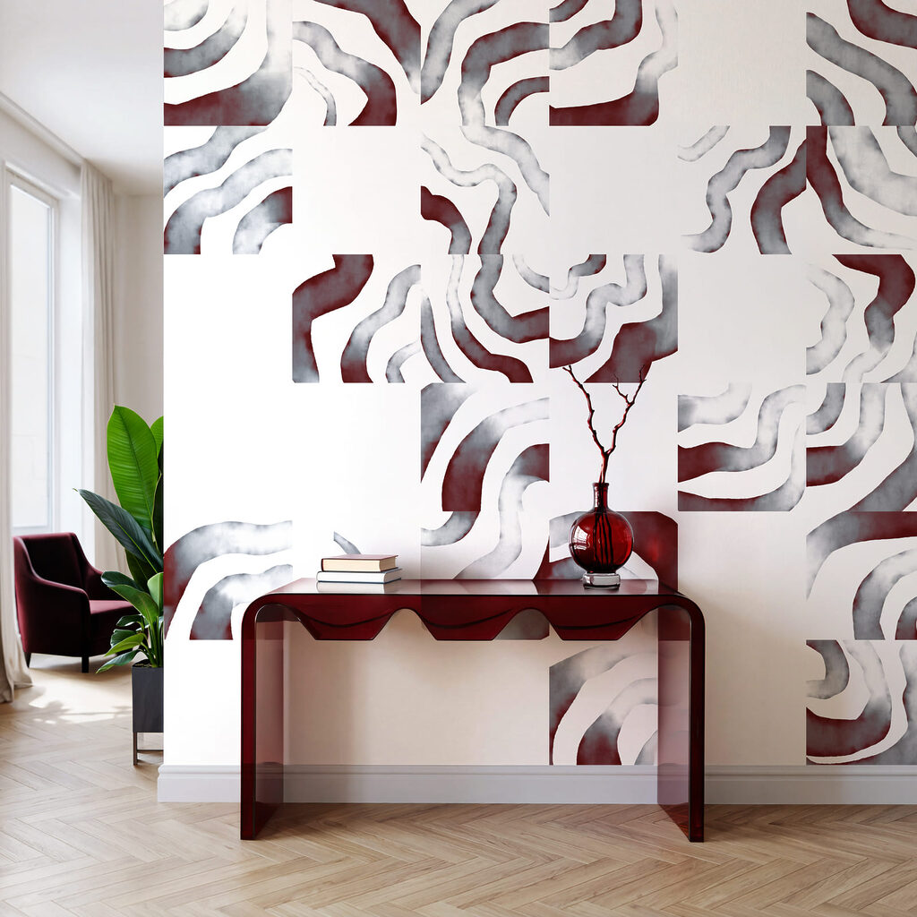Fotomurales - Motivos abstractos en tonos suaves (SKU: t01148)